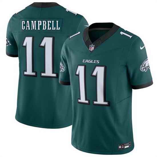 Men Philadelphia Eagles  11 Jihaad Campbell Green 2026 F U S E  Vapor Untouchable Limited Stitched Football Jersey