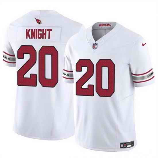 Men Arizona Cardinals 20 Bam Knight White 2025 F U S E  Vapor Untouchable Limited Stitched Jersey