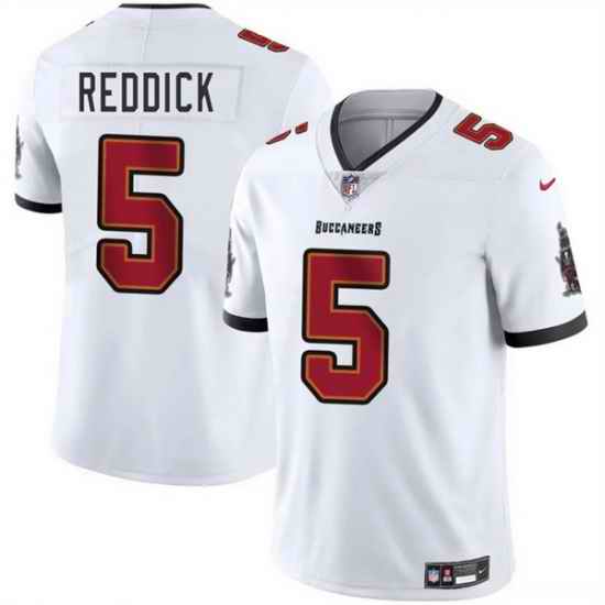 Men Tampa Bay Buccaneers 5 Haason Reddick White Vapor Limited Stitched Jersey