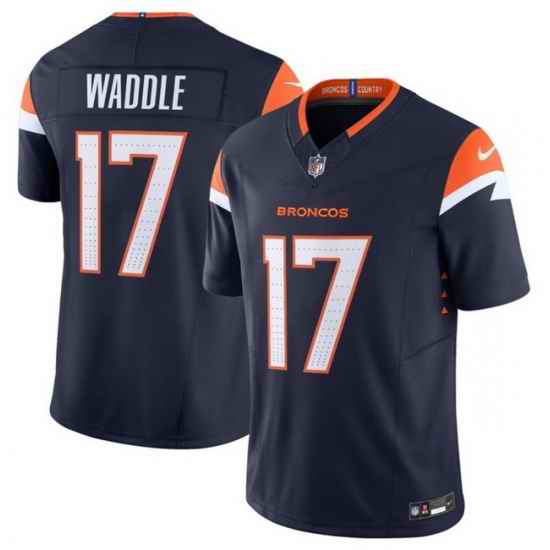 Youth Denver Broncos  17 Jaylen Waddle Navy 2026 F U S E Vapor Untouchable Limited Stitched Jersey