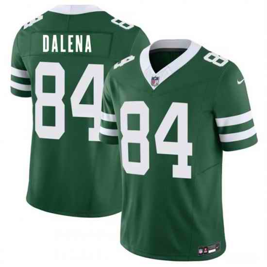 Men New York Jets  84 Mac Dalena Green 2026 F U S E  Vapor Untouchable Limited Stitched Jersey