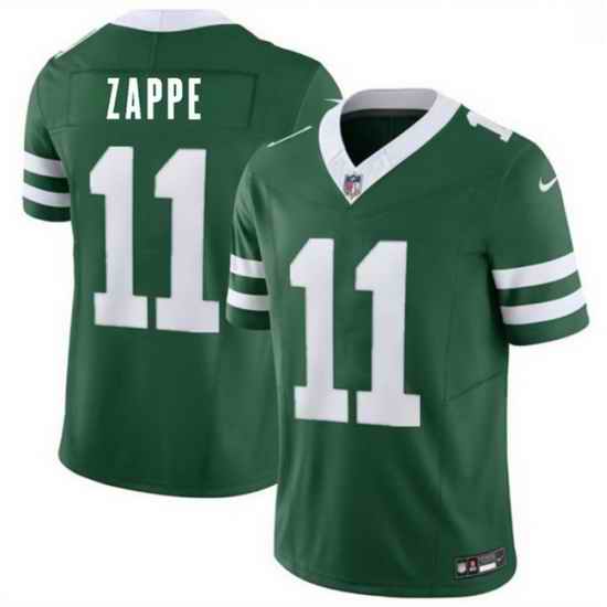 Men New York Jets  11 Bailey Zappe Green 2026 F U S E  Vapor Untouchable Limited Stitched Jersey