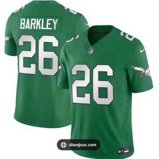 Youth Philadelphia Eagles 26 Saquon Barkley Kelly Green Vapor Untouchable Limited Stitched Football Jersey