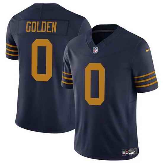 Men Green Bay Packers 0 Matthew Golden Navy The 1923 Classic Vapor F U S E  Limited Stitched Football Jersey