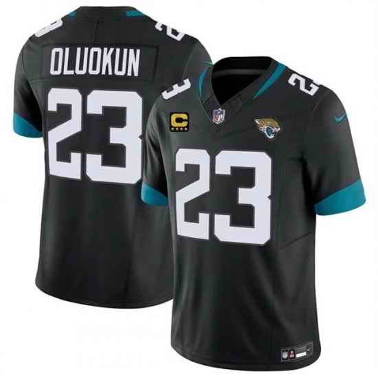 Men Jacksonville Jaguars Foyesade Oluokun Black 2026 F U S E 4 Star C Patch Vapor Limited Stitched Football Jersey