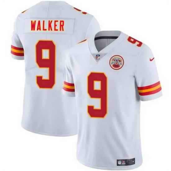 Youth Kansas City Chiefs  9 Kenneth Walker III White Vapor Untouchable Limited Stitched Football Jersey