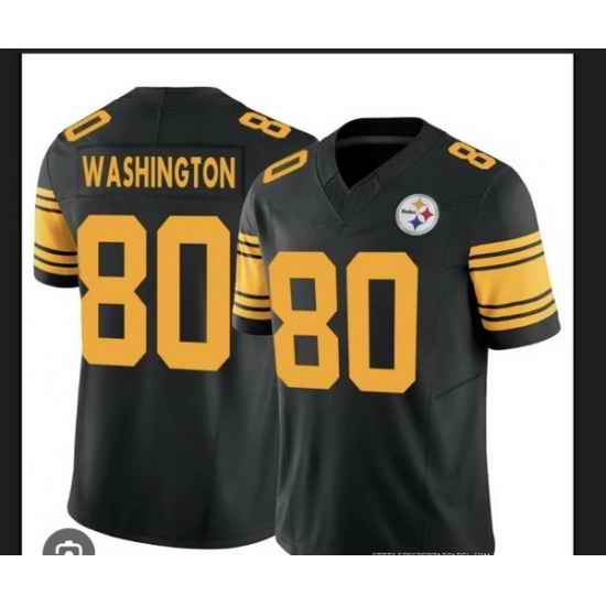 Men Pittsburgh Steelers Darnell Washington #80 Rush Stitched NFL Jersey