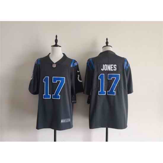 Men Indianapolis Colts 17 Daniel Jones Dark Gray 2026 Rivalries Collection Limited Stitched Football Jersey