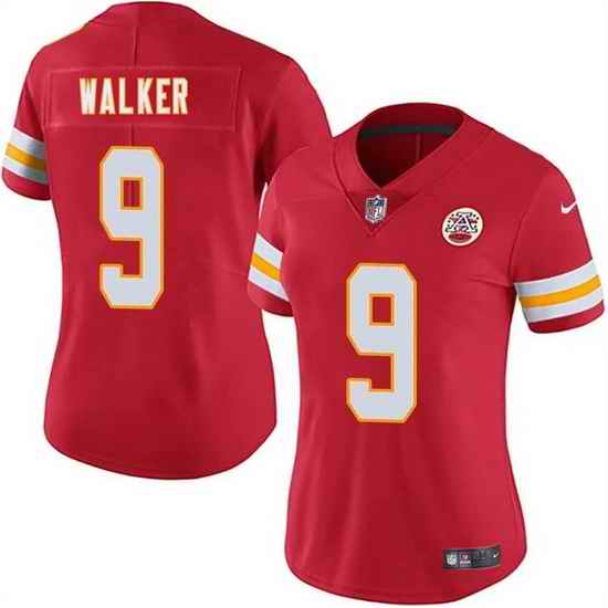 Women Kansas City Chiefs  9 Kenneth Walker III Red 2026 Vapor Untouchable Limited Stitched Jersey