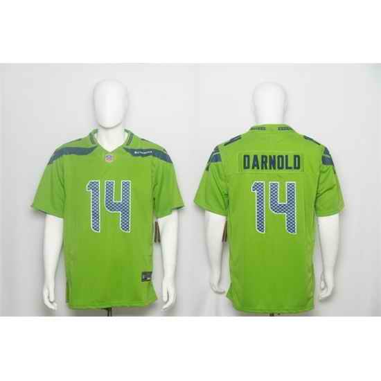Men Seattle Seahawks 14 Sam Darnold Green 2026 F U S E Vapor Untouchable Limited Stitched Football Jersey