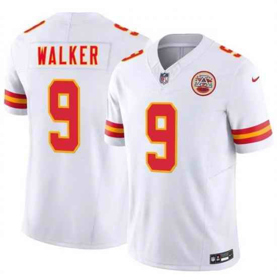 Youth Kansas City Chiefs  9 Kenneth Walker III White 2026 F U S E  Vapor Untouchable Limited Stitched Football Jersey