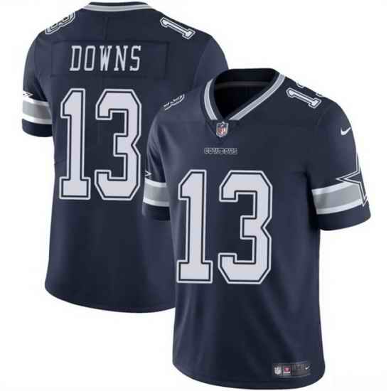 Men Dallas Cowboys  13 Caleb Downs Navy 2026 Draft Vapor Untouchable Limited Stitched Football Jersey