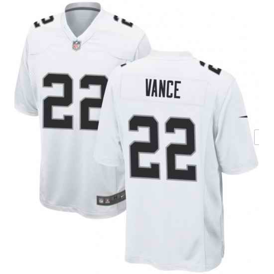 Men Las Vagas Raiders Vance #22 White F U S E Stitched Jersey
