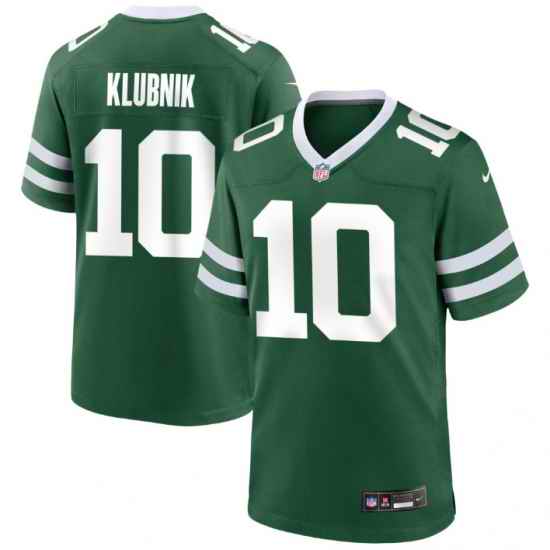 Mens New York Jets 10 Cade Klubnik Green 2026 Draft F U S E Vapor Untouchable Limited Stitched Jersey
