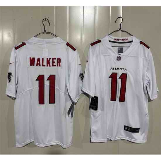 Men Atlanta Falcons  11 Jalon Walker White 2026 New Vapor Untouchable Limited Stitched Football Jersey