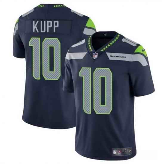 Youth Seattle Seahawks 10 Cooper Kupp Navy 2025 Vapor Limited Stitched Football Jersey