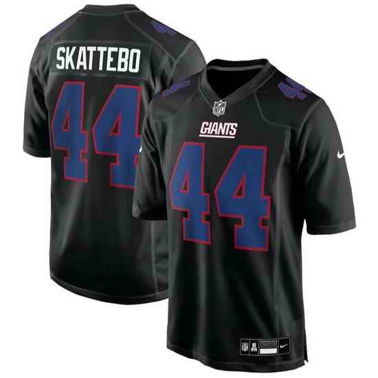 Men New York Giants  44 Cam Skattebo Black Fashion Stitched Game Jersey