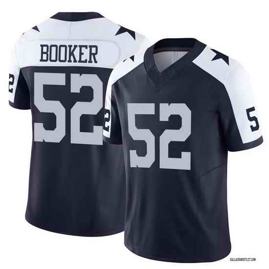 Men Dallas Cowboys  Navy White Thanksgiving F U S E Stitched Football Jersey