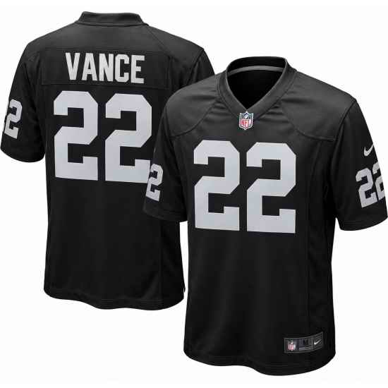 Men Las Vegas Raiders Vance #22 Black F U S E Stitched Jersey