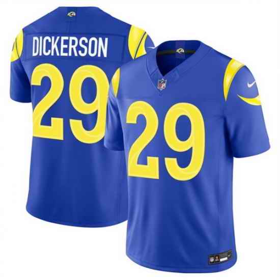 Men Los Angeles Rams  29 Eric Dickerson Royal 2026 F U S E  Vapor Limited Stitched Football Jersey
