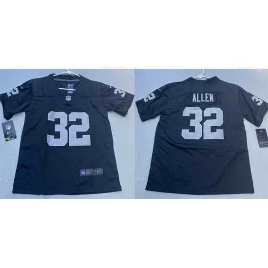 Men Las Vegas Raiders  32 Marcus Allen Black Vapor Untouchable Limited Stitched Football Jersey