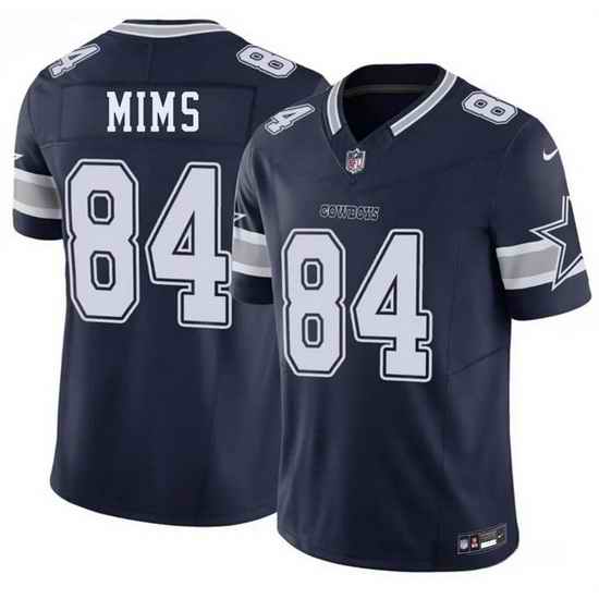 Men Dallas Cowboys  84 Denzel Mims Navy 2026 F U S E Vapor Untouchable Limited Stitched Football Jersey