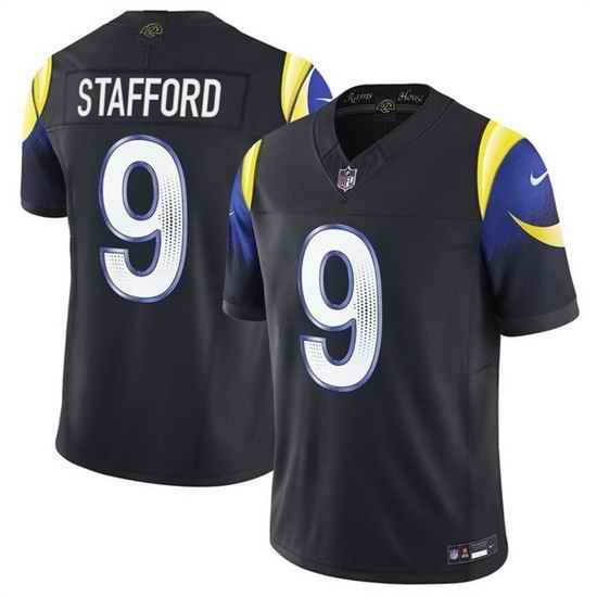Women Los Angeles Rams 9 Matthew Stafford Black 2025 F U S E   Rivalries Vapor Limited Stitched Jersey