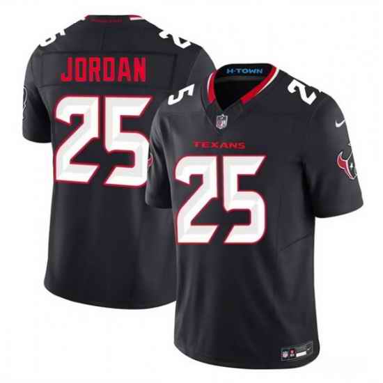 Men Houston Texans  25 Jawhar Jordan Navy 2nd Alternate 2026 F U S E  Vapor Limited Stitched Football Jersey