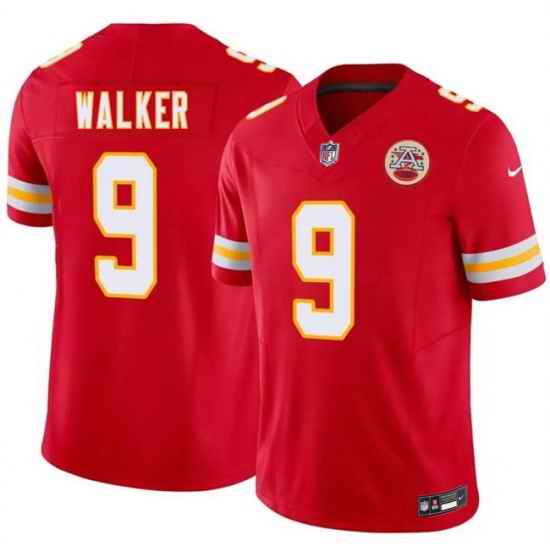 Youth Kansas City Chiefs  9 Kenneth Walker III Red 2026 F U S E  Vapor Untouchable Limited Stitched Football Jersey