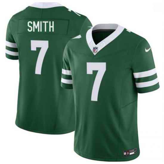 Men New York Jets  7 Geno Smith Green 2025 F U S E  Vapor Untouchable Limited Stitched Jersey