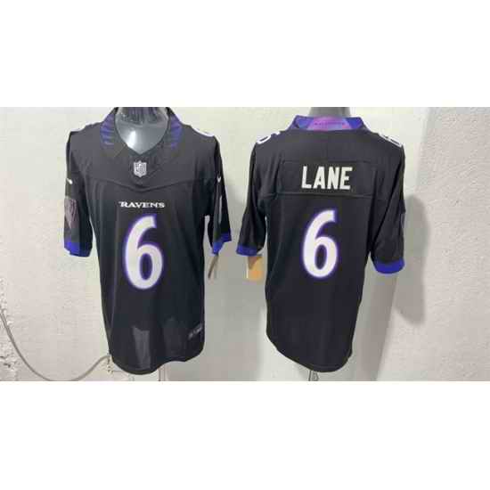 Men Baltimore Ravens 6 Ja Kobi Lane Black 2026 F U S E Vapor Stitched Limited Football Jersey