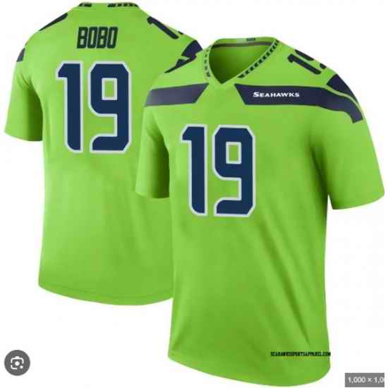 NFL Nike Seattle Seahawks Jake Bobo #19 Light Green Stitched NFL jersey