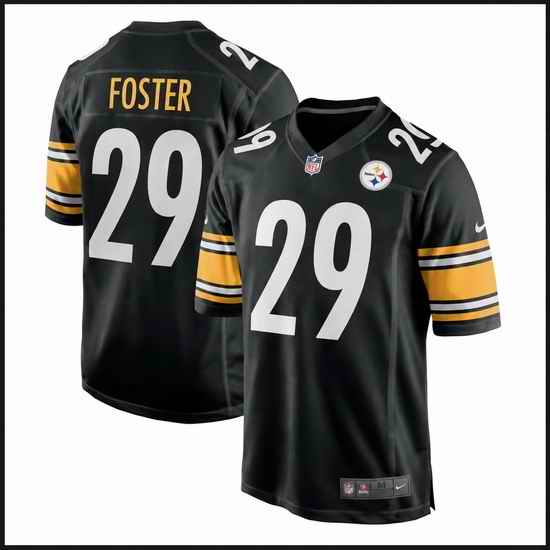 Men Pittsburgh Steelers Barry Foster #29 Black Stitched F U S E Jersey