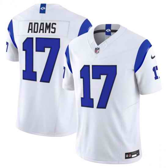 Men's Los Angeles Rams #17 Davante Adams White 2026 F.U.S.E. Vapor Limited Football Stitched Jersey