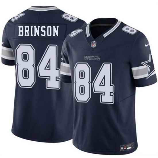 Men Dallas Cowboys  84 Romello Brinson Navy 2026 F U S E Vapor Untouchable Limited Stitched Football Jersey
