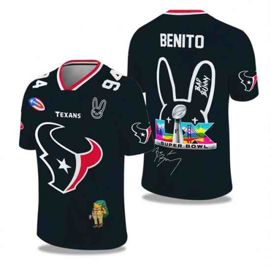 Men Houston Texans 2025 2026 Bowl LX Print Jersey