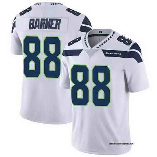 Men Seattle Seahawks  88 AJ BARNER White 2026 F U S E  Vapor Untouchable Limited Stitched Football Jersey