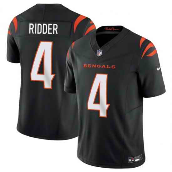 Men Cincinnati Bengals 4 Desmond Ridder Black 2025 F U S E  Vapor Untouchable Limited Stitched Football Jersey