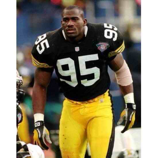 Men Pittsburgh Steelers Greg Lloyd #95 Vintage 1995 Starter Black NFL Home Jersey