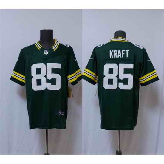 Men Green Bay Packers 85 Tucker Kraft Green Vapor 2025 F U S E  Limited Stitched Football Jersey