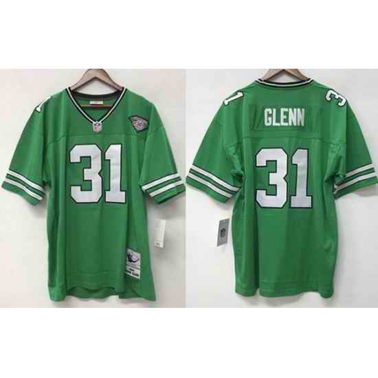 Men New York Jets 31 Aaron Glenn Green 1994 Throwback Stitched Jersey