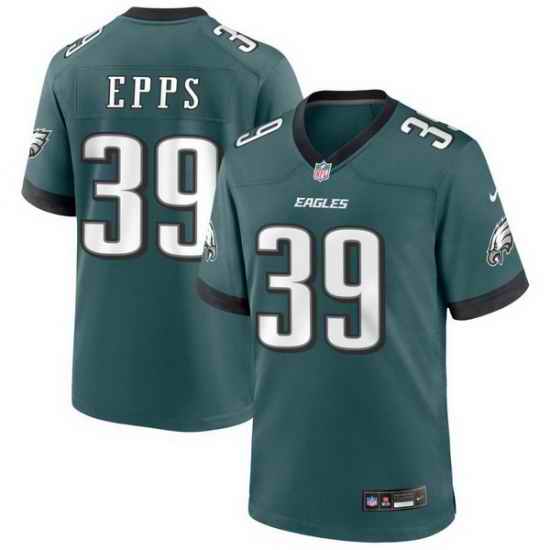 Men Philadelphia Eagles 39 Marcus Epps Green 2025 Vapor Untouchable Limited Stitched Football Jersey