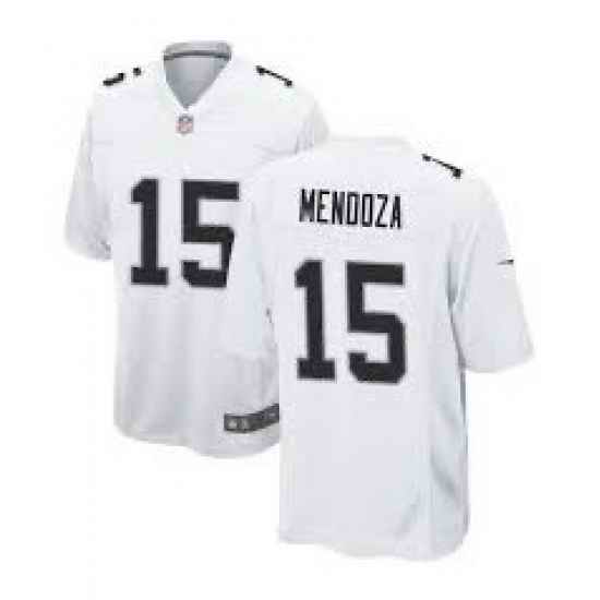 Las Vegas Raiders 15 MENDOZA White Vapor Limited Stitched Jersey