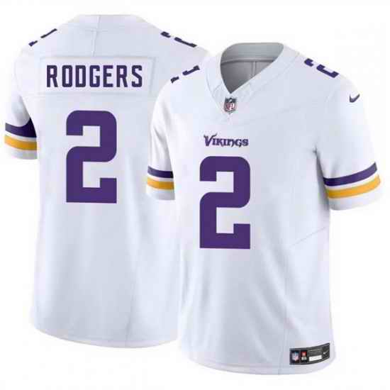 Men Minnesota Vikings 2 Isaiah Rodgers White 2025 F U S E  Vapor Untouchable Limited Stitched Jersey