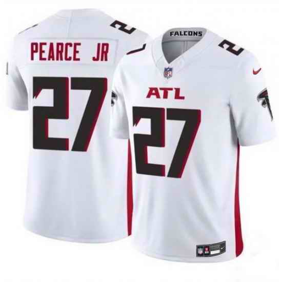 Men Atlanta Falcons 27 James Pearce Jr White 2025 Draft F U S E  Vapor Untouchable Limited Stitched Football Jersey