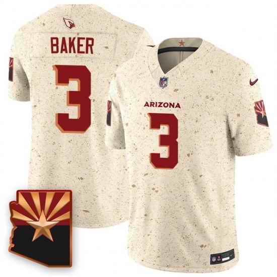 Men Arizona Cardinals 3 Budda Baker 2025 F U S E Rivalries Vapor Untouchable Limited Stitched Jersey