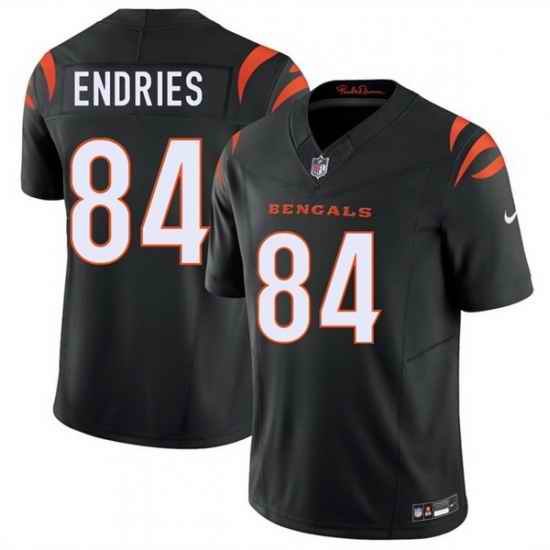 Men Cincinnati Bengals  84 Jack Endries Black 2026 Draft F U S E  Vapor Untouchable Limited Stitched Football Jersey