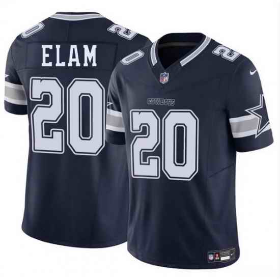 Men Dallas Cowboys 20 Kaiir Elam Navy 2025 F U S E Vapor Untouchable Limited Stitched Football Jersey