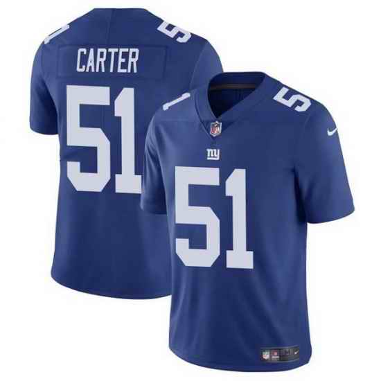 Men New York Giants 51 Abdul Carter Blue 2025 Vapor Untouchable Limited Stitched Jersey