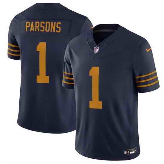 Men Green Bay Packers 1 Micah Parsons Navy The 1923 Classic Vapor F U S E  Limited Stitched Football Jersey